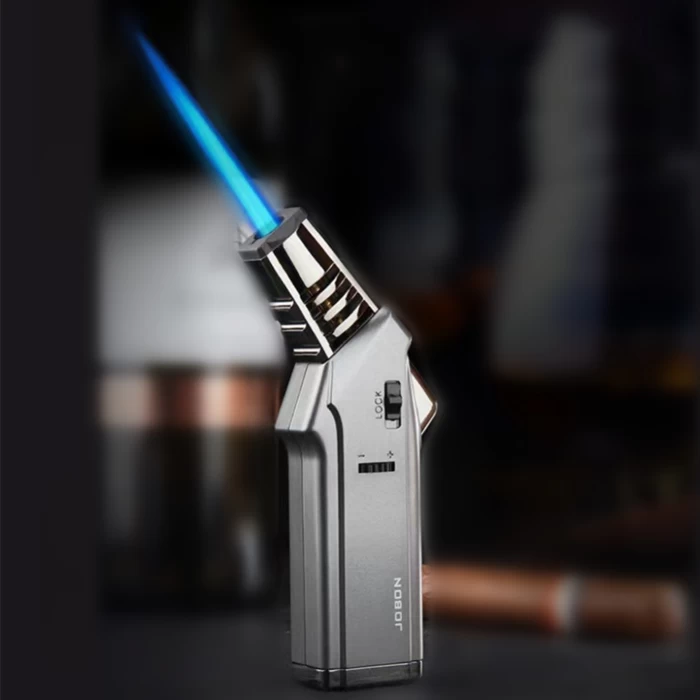 Jobon Large Strong Flame Jet Lighter Blue 2 Jobon Large Strong Flame Jet Lighter Blue - Image 2