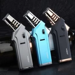 Jobon Large Strong Flame Jet Lighter Black Gold -Hookah Equipment Store glas27 jobon jet lighter 3colors 1