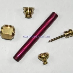 Aluminium Metal Spike Dry Pipe Large -Hookah Equipment Store headlargepurpledetail