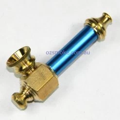 Aluminium Metal Spike Dry Pipe Small -Hookah Equipment Store headsmallblue