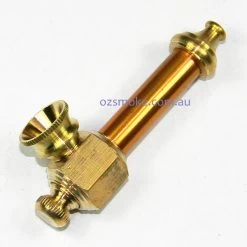 Aluminium Metal Spike Dry Pipe Small -Hookah Equipment Store headsmallgold