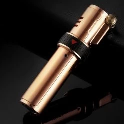 Jobon Butane Triple Flame Flint Jet Lighter Gold