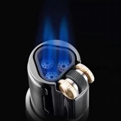 Jobon Butane Triple Flame Flint Jet Lighter Grey -Hookah Equipment Store jobon jet lighter gl19 6 1