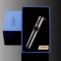 Jobon Butane Triple Flame Flint Jet Lighter Sliver -Hookah Equipment Store jobon jet lighter gl19 7