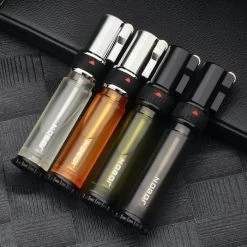 Jobon Butane Flint Single Jet Flame Lighter Transparent Green -Hookah Equipment Store jobon jet lighter gla37 6