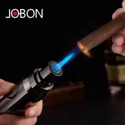 Jobon Bullet Shaped Cigar Jet Lighter Dark Gray -Hookah Equipment Store jobonlighter2