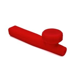 Kazili Silicone Hand Smoking Pipe Red