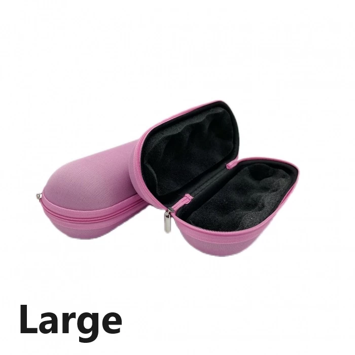 Pink Large Glass Pipe Pouch Case With Zip Lock 1 Pink Large Glass Pipe Pouch Case With Zip Lock