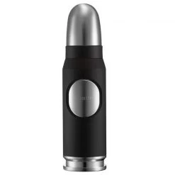 Jobon Bullet Shaped Cigar Jet Lighter Black Silver