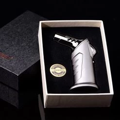 JOBON Lig138 Standing Gift Jet Lighter Red -Hookah Equipment Store lig138 jobon jet lighter gift box