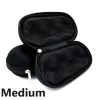 Black Medium Glass Pipe Pouch Case With Zip Lock