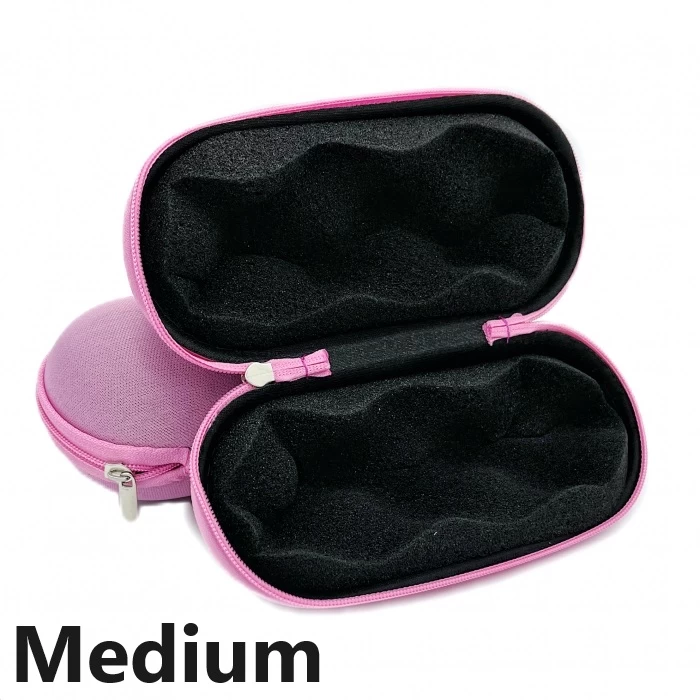 Pink Medium Glass Pipe Pouch Case With Zip Lock 1 Pink Medium Glass Pipe Pouch Case With Zip Lock