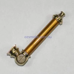 Aluminium Metal Dry Pipe 8cm -Hookah Equipment Store mediumgold