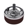 Push Down Stainless Steel Modern Tabletop Cigarette Ashtray With Spinning Tray