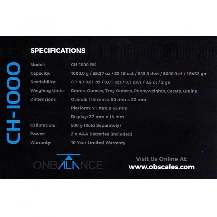 On Balance Champion Scale CH1000 0.1g_1000g 3 On Balance Champion Scale CH1000 0.1g_1000g - Image 3