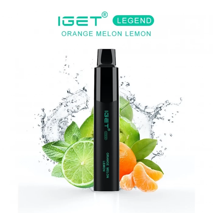 IGET Legend Orange Melon Lemon 4000 PUFFS 0mg Nicotine 1 IGET Legend Orange Melon Lemon 4000 PUFFS 0mg Nicotine