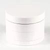 Noctilucent Laser Cut Zinc Grinder Glow In Dark 50mm White