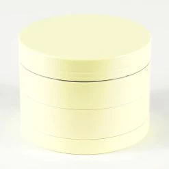 Noctilucent Laser Cut Zinc Grinder Glow In Dark 50mm Yellow