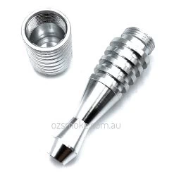 Aluminum Smokeless Dry Pipe 8cm Silver 5 Aluminum Smokeless Dry Pipe 8cm Silver -Hookah Equipment Store ozp1202 Alluminum smokeless dry pipe silver open