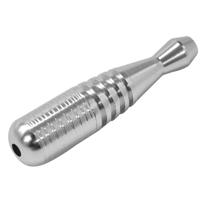 Aluminum Smokeless Dry Pipe 8cm Silver 1 Aluminum Smokeless Dry Pipe 8cm Silver