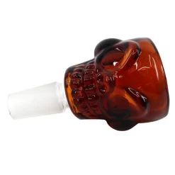 OZS Skull Glass Cone Piece 14mm Brown