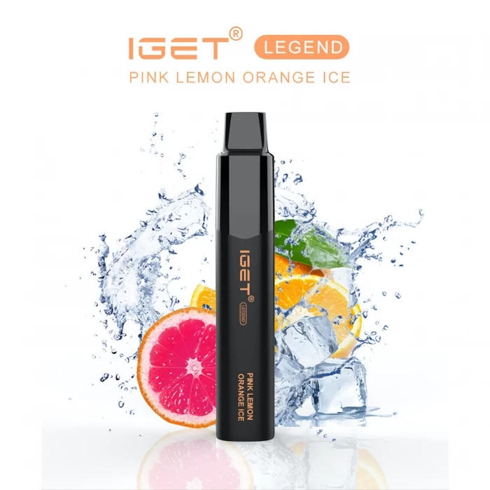 IGET Legend Pink Lemon Orange ICE 4000 PUFFS 0mg Nicotine 1 IGET Legend Pink Lemon Orange ICE 4000 PUFFS 0mg Nicotine