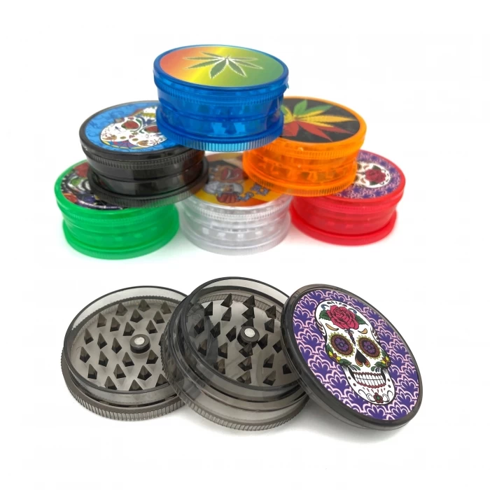 Acrylic Plastic Three Pieces Grinder Random Colour 1 Acrylic Plastic Three Pieces Grinder Random Colour