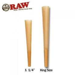 Raw Classic Cone 1.25 Rolling Papers 6s -Hookah Equipment Store raw pre rolled cones king size different sizes
