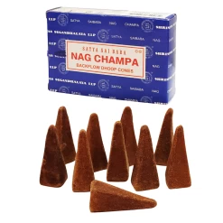 Satya Sai Baba Nag Champa Backflow DHOOP Incense 10 Cones