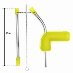 New Generation Silicone Stainless Steel Beer Bong Yellow