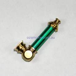Aluminium Metal Dry Pipe 6cm -Hookah Equipment Store smallgreen
