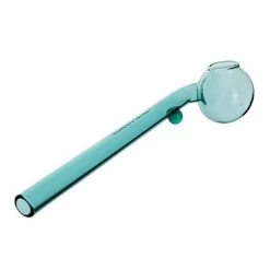 Full Teal Single Sweet Puff Glass Pipe