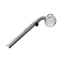 Full Grey Single Sweet Puff Glass Pipe