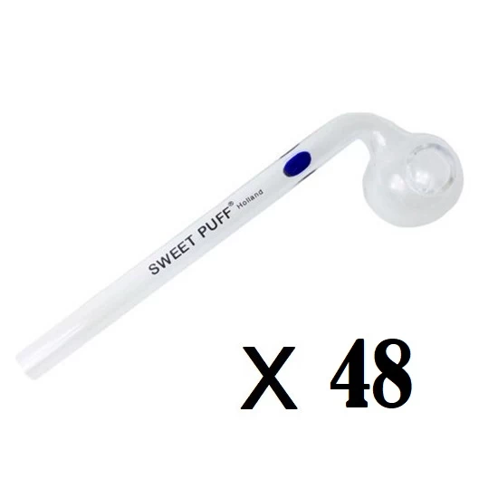 4 Dozen 13cm SWEET PUFF GLASS PIPE 1 4 Dozen 13cm SWEET PUFF GLASS PIPE