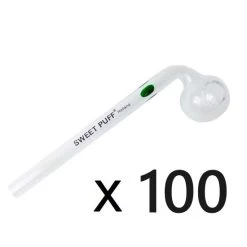 100 X 15cm SWEET PUFF GLASS PIPEs
