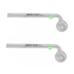 Twin Pack 15cm SWEET PUFF GLASS PIPE
