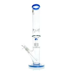 WEGE Percolator Ice Catcher Tall Straight Glass Bong 41cm Lavender