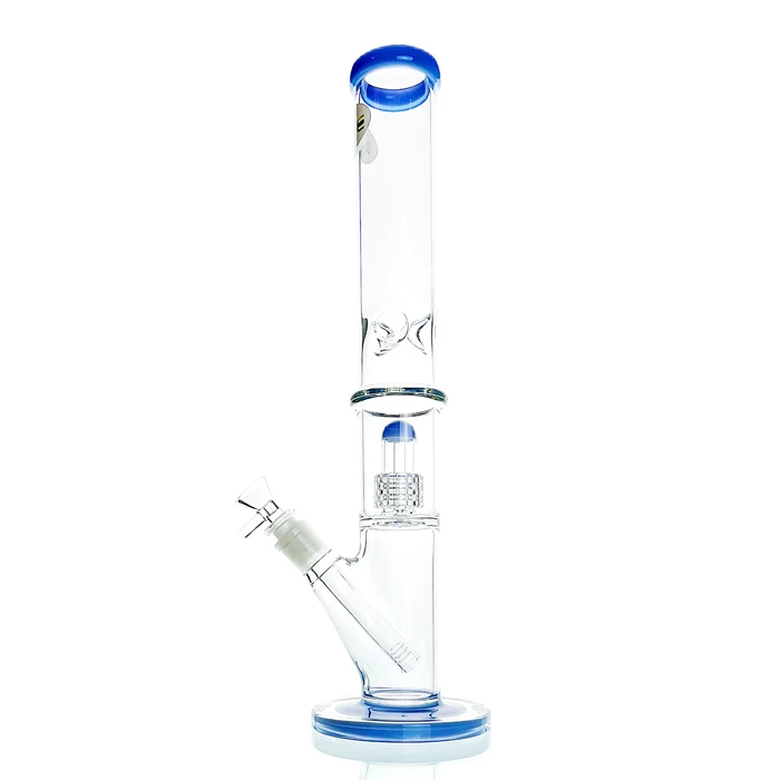 WEGE Percolator Ice Catcher Tall Straight Glass Bong 41cm Lavender 1 WEGE Percolator Ice Catcher Tall Straight Glass Bong 41cm Lavender
